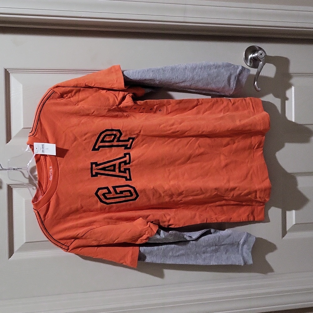 GapKids long sleeved shirt, XL, Orange and Gray